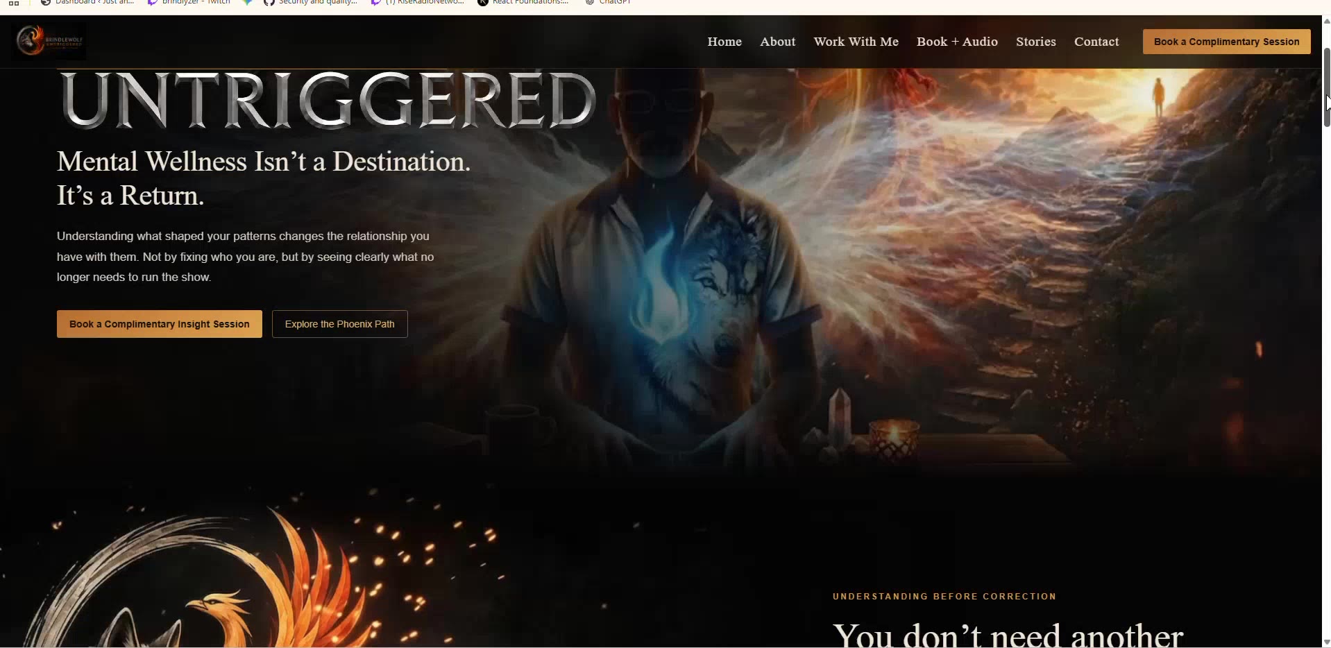 Untriggered website preview